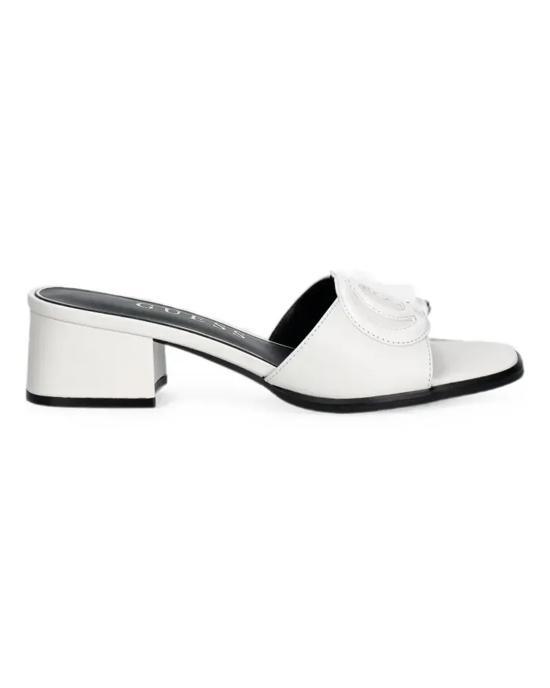 Guess Cerinna Sandalen mit Logo-Patch - Weiß Weiß