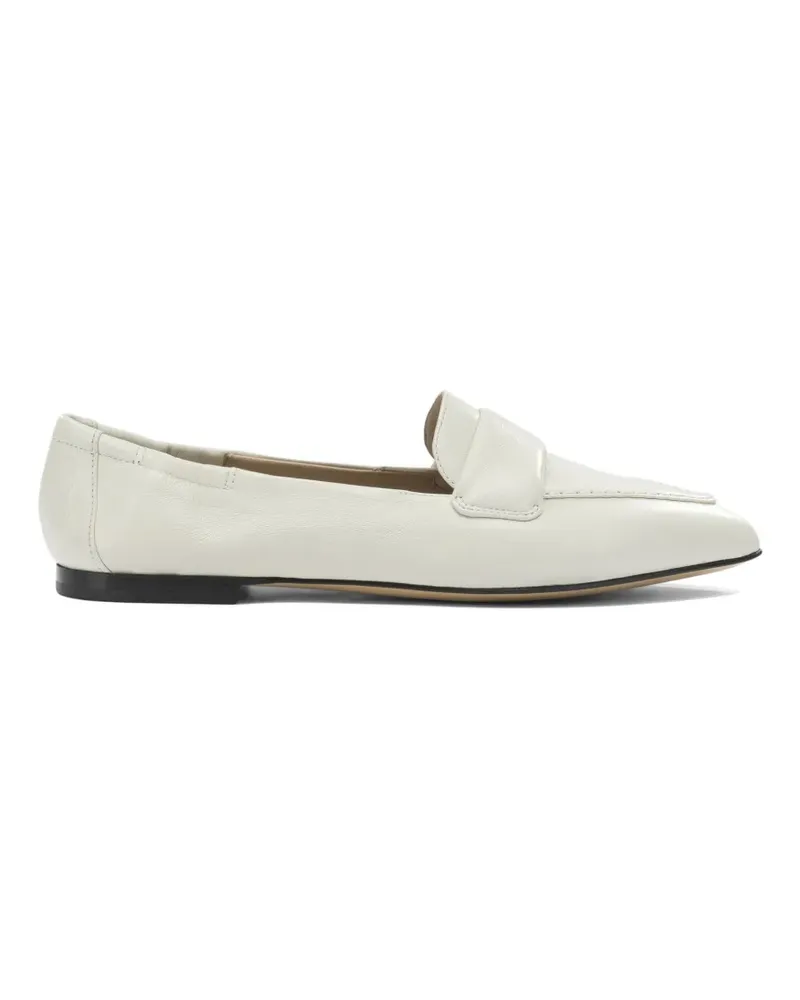 POMME D'OR pointed-toe leather loafers - Weiß Weiß