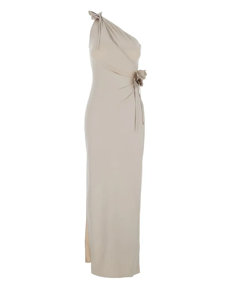 COPERNI One-Shoulder-Robe mit Blumendetail - Nude Nude