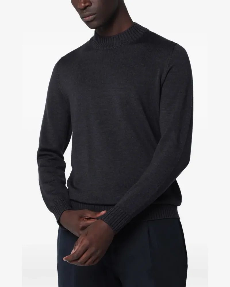 Drumohr  mock-neck fine-knit sweater - Grau Grau