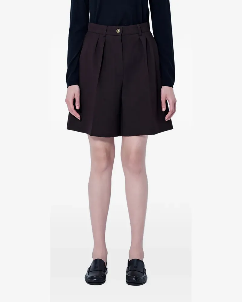 Max Mara Shorts mit Falten - Braun Braun