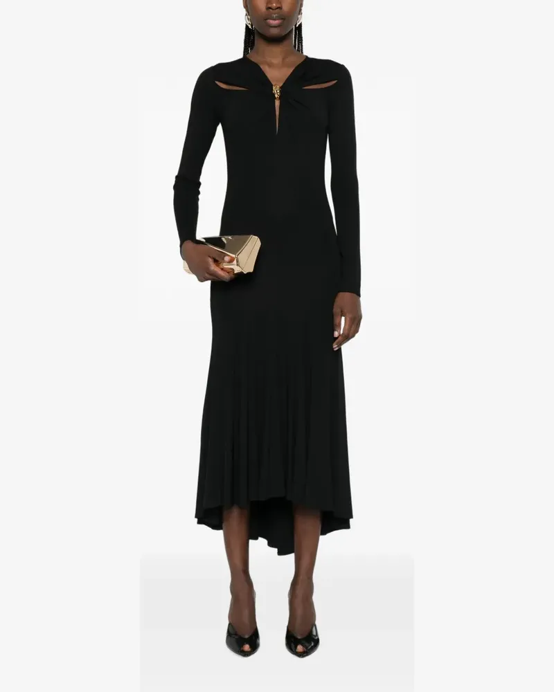Elisabetta Franchi cut-out midi dress - Schwarz Schwarz