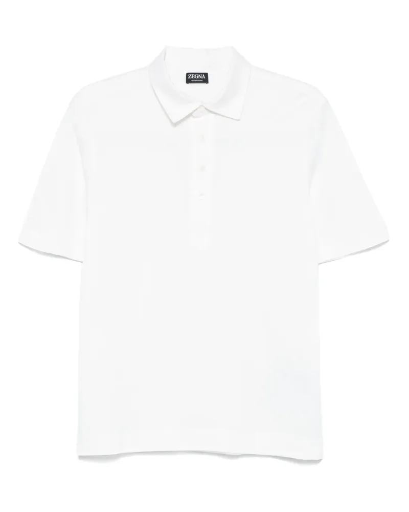 Ermenegildo Zegna Kurzärmeliges Poloshirt - Weiß Weiß
