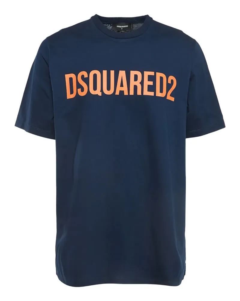 Dsquared2 2024 pre-owned T-Shirt mit Logo-Print - Blau Blau