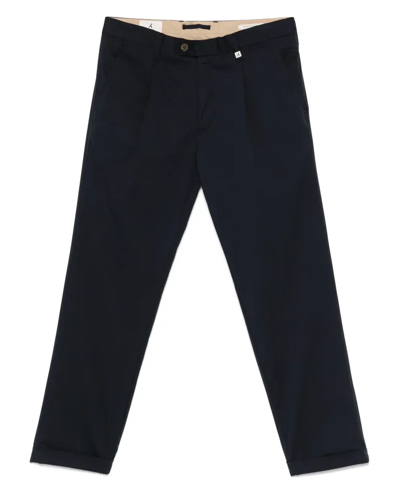 MYTHS Hose mit Faltendetail - Blau Blau