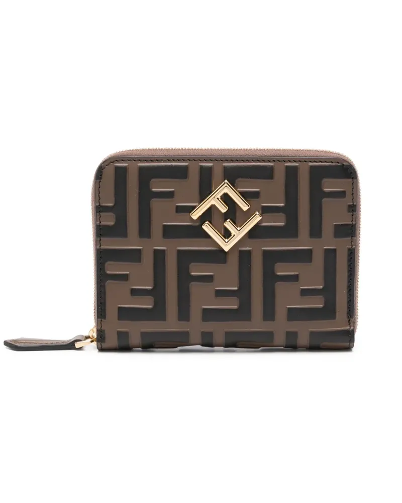 Fendi Mittelgroßes FF Diamonds Portemonnaie - Braun Braun