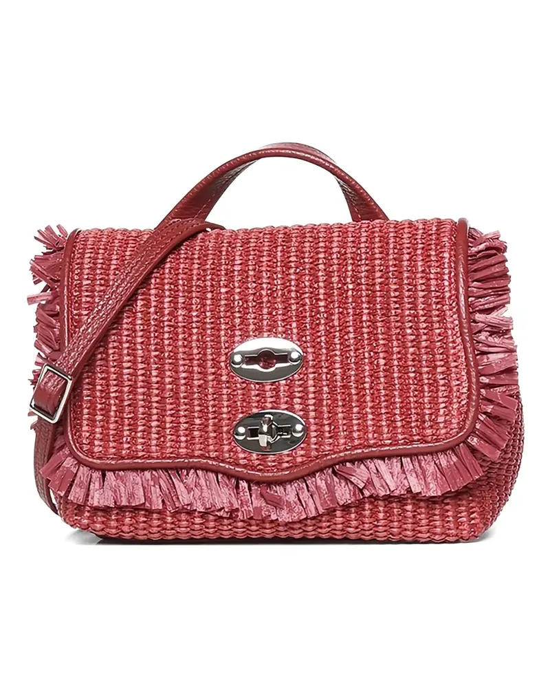 Zanellato fringed Postina shoulder bag - Rot Rot