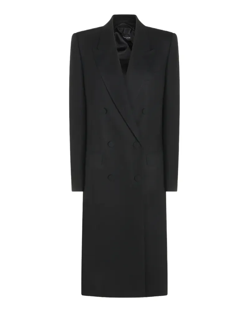 Tom Ford double-breasted peak-lapel coat - Schwarz Schwarz