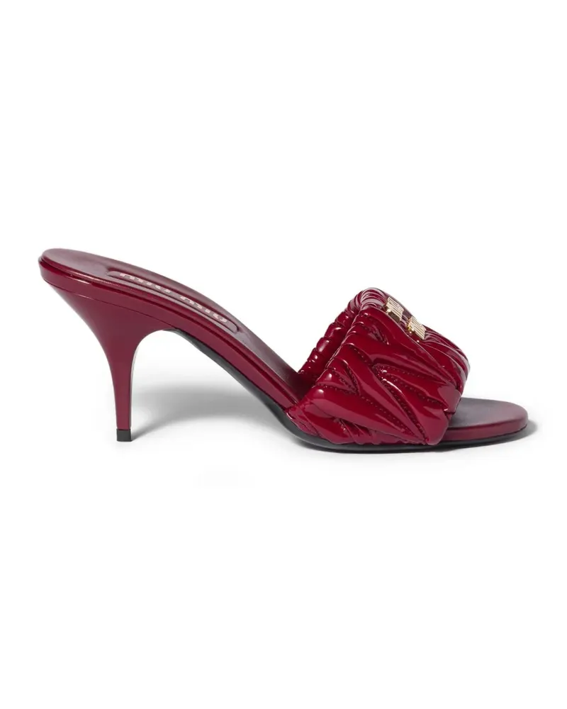 Miu Miu Mules aus Lackleder - Rot Rot