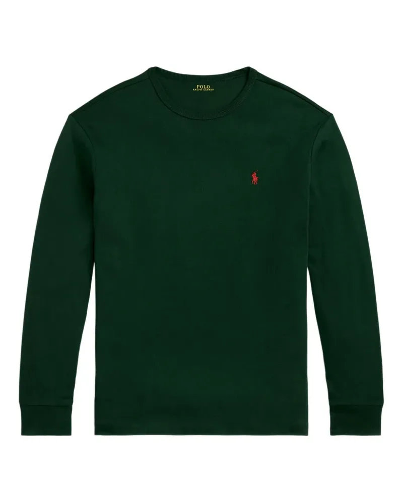 Ralph Lauren logo-embroidered long-sleeve T-shirt - Grün Grün