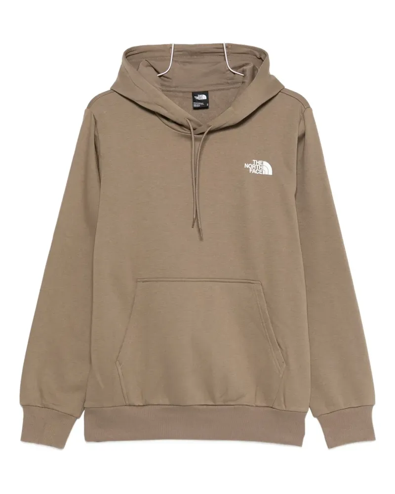 The North Face logo-detail hoodie - Braun Braun