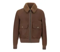 Northwind shearling jacket - Braun