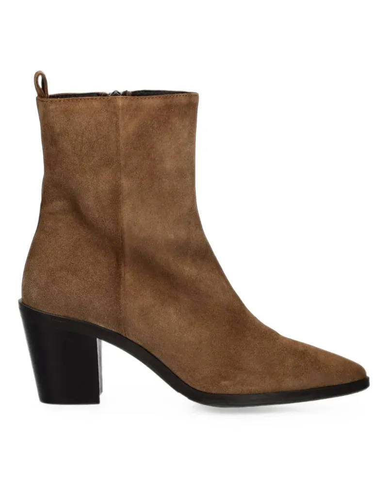 Billi Bi Spitze Stiefeletten aus Wildleder - Braun Braun