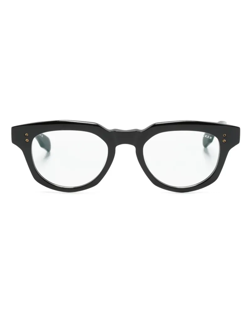 DITA Radihacker Brille mit rundem Gestell - Schwarz Schwarz