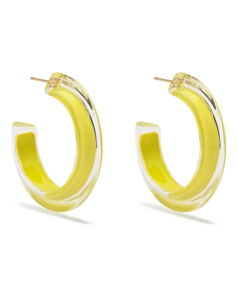 Alison Lou Kleine Jelly Creolen - Gelb Gelb
