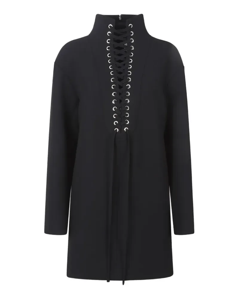 KHAITE lace-up high-neck lee dress - Schwarz Schwarz