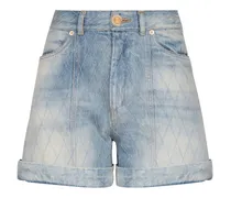 Diamond Jeans-Shorts - Blau
