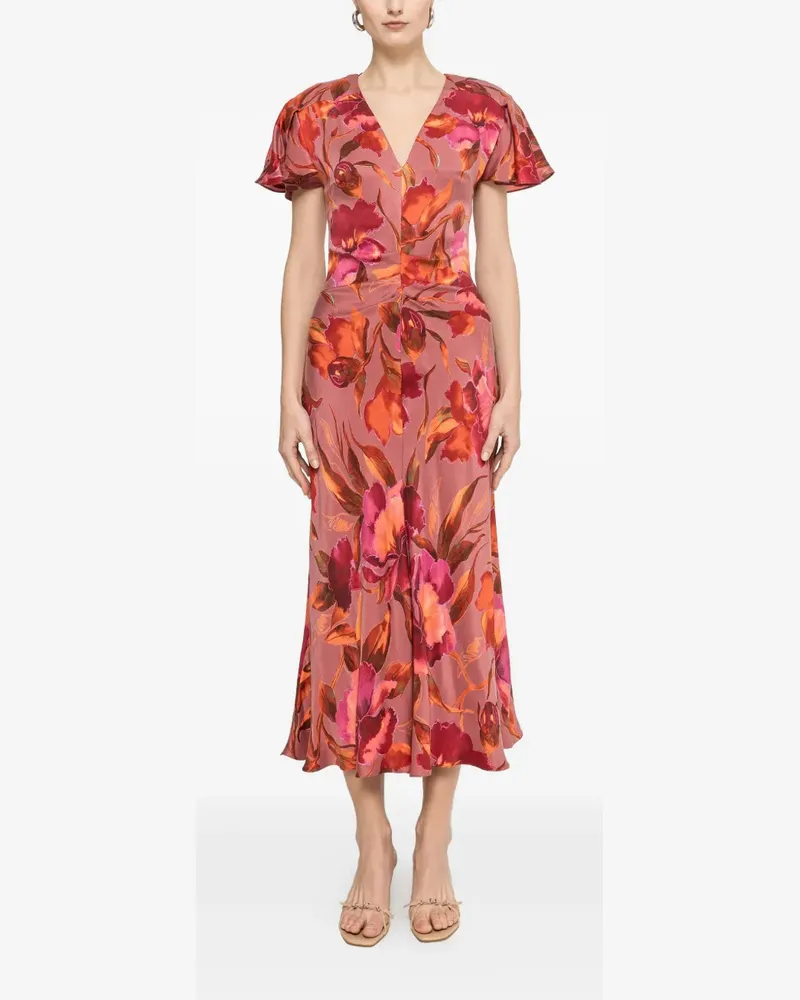 NISSA floral print midi dress - Rosa Rosa