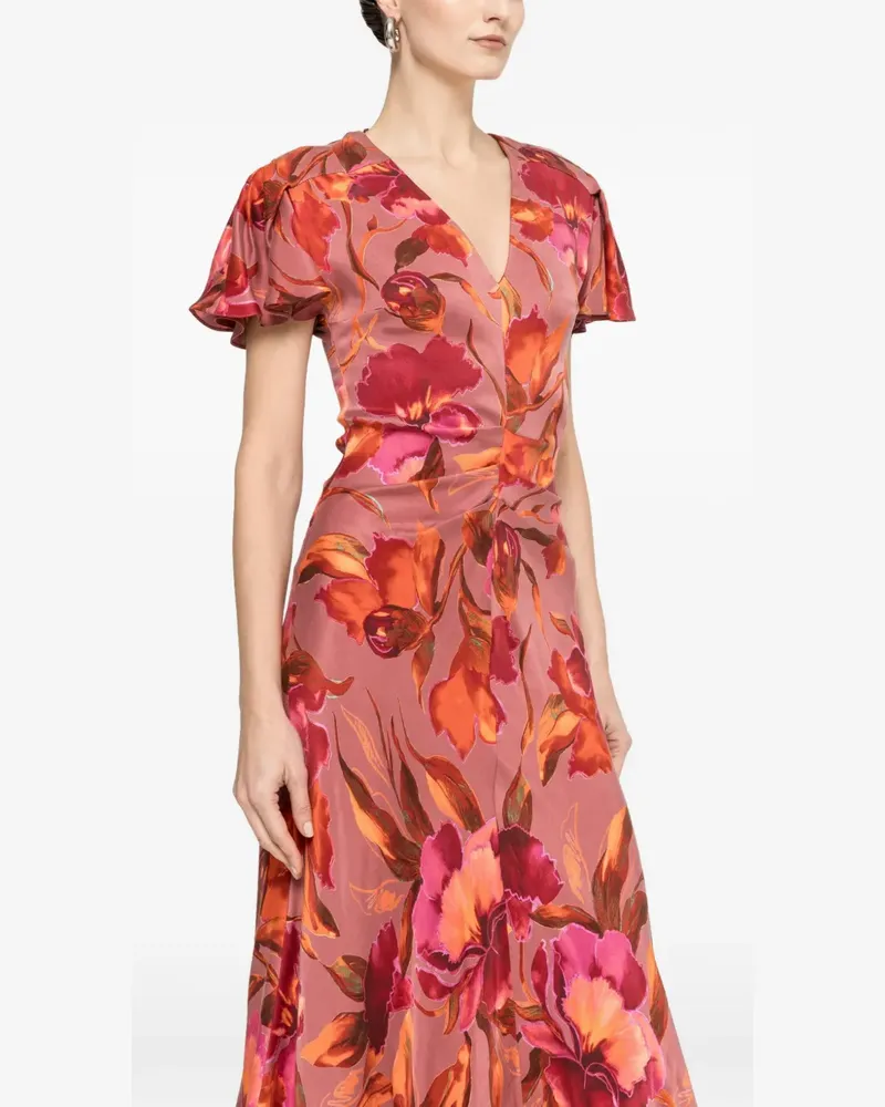 NISSA Midikleid mit Print - Rosa Rosa