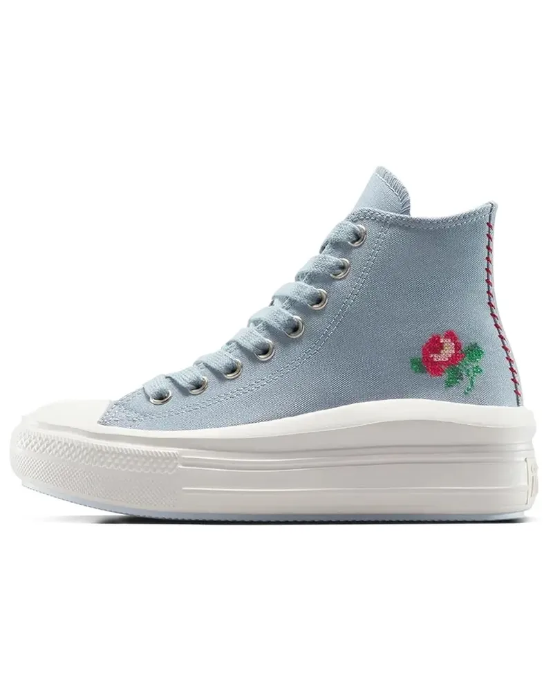 Converse Run Star Motion Plateau-Sneakers mit Stickerei - Blau Blau
