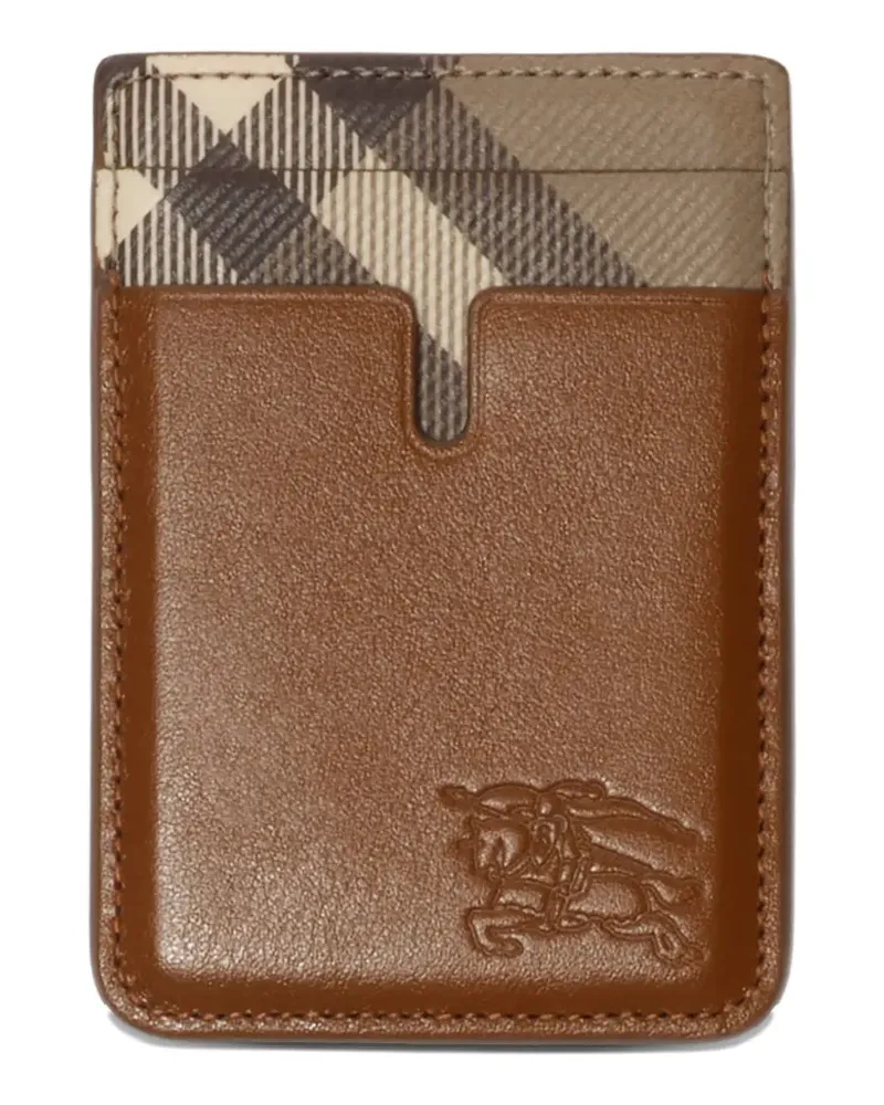 Burberry pop Check magnetic card case - Braun Braun
