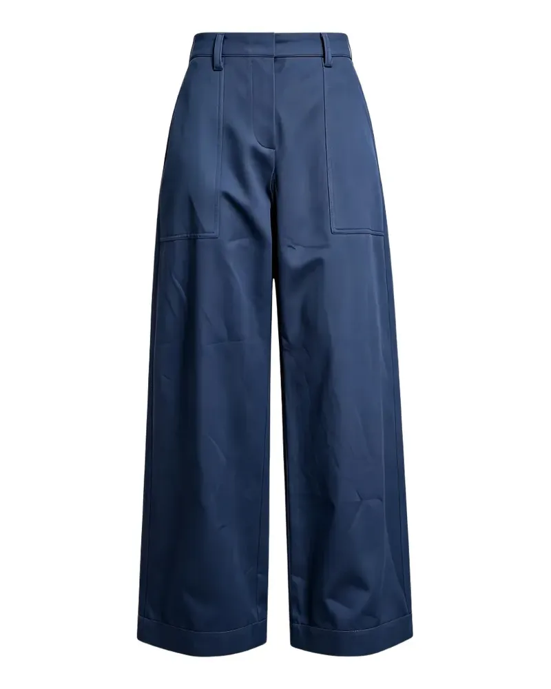 Brunello Cucinelli Palazzohose mit aufgesetzten Taschen - Blau Blau