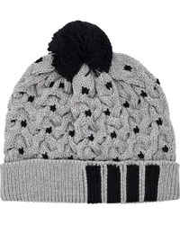 Thom Browne RWB Beanie mit Pompon Grau