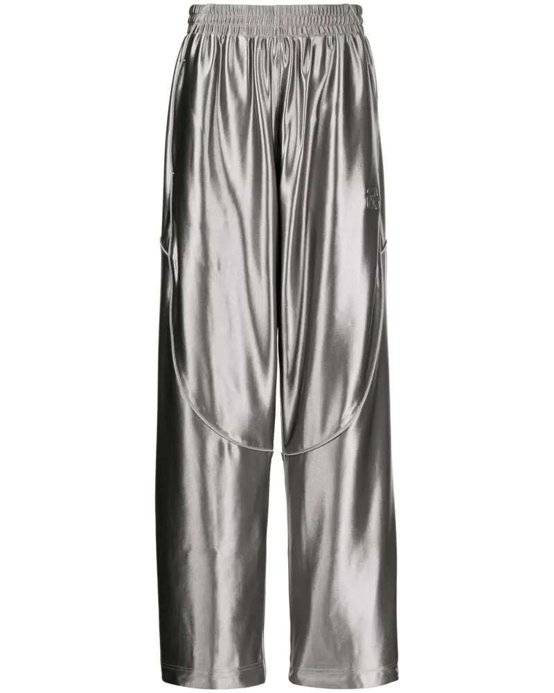Alexander Wang Jogginghose mit Logo-Prägung - Silber Silber