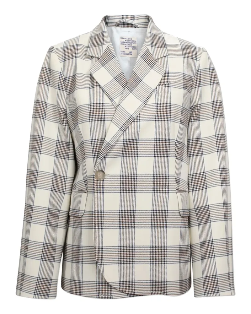 Baum und Pferdgarten Asymmetrischer Blazer mit Karomuster - Nude Nude
