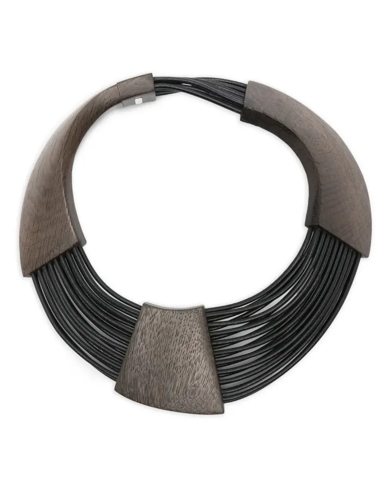 Monies Brisa Halskette - Schwarz Schwarz