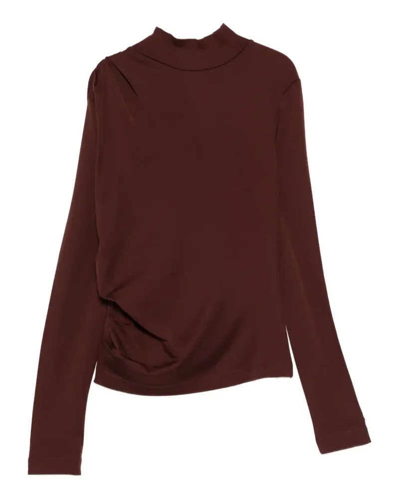 Max Mara Drapiertes Top - Rot Rot