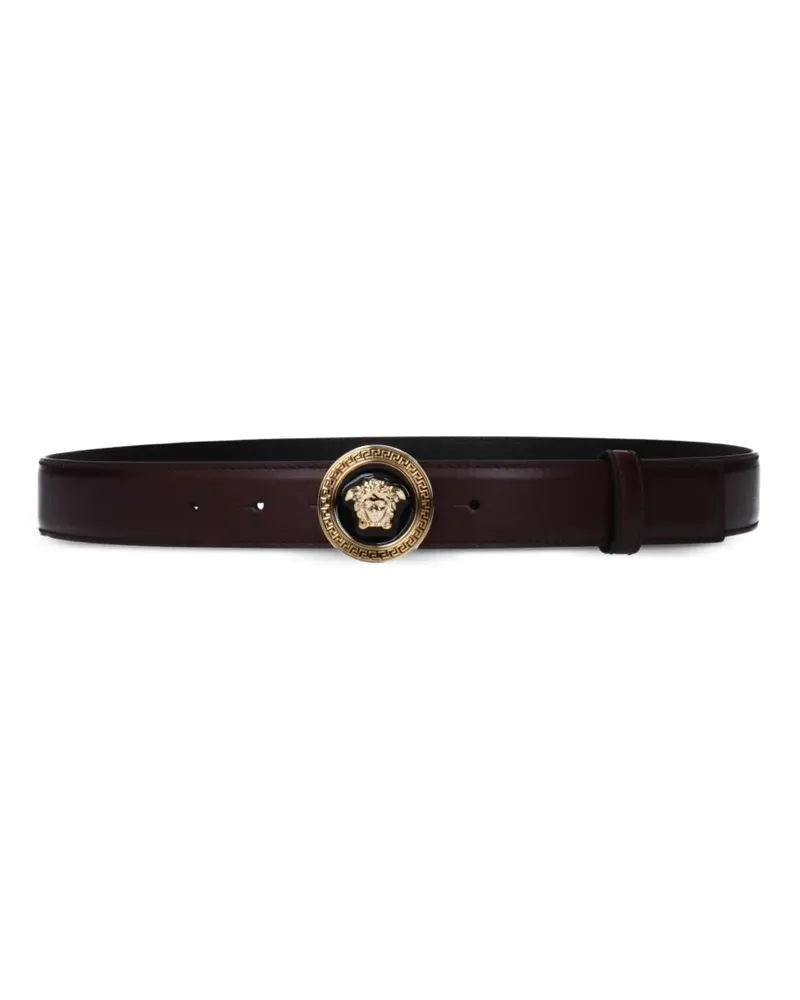 Versace Medusa Head leather belt - Braun Braun