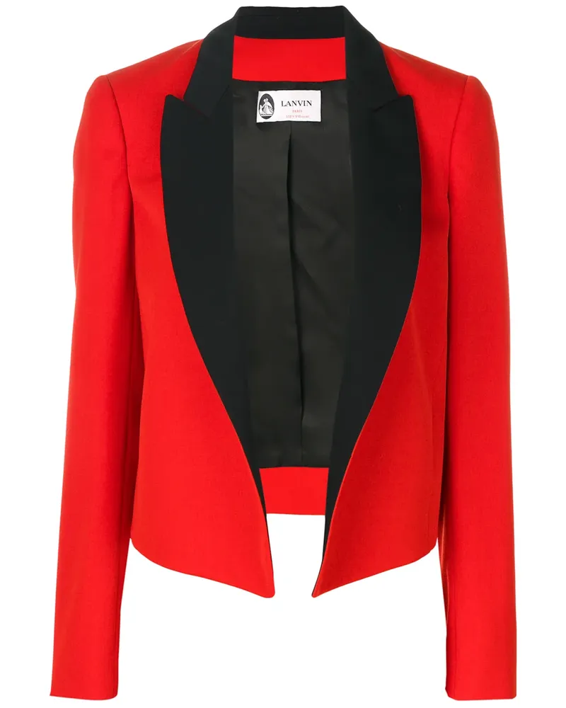 Lanvin Blazer mit kontrastierendem Revers - Rot Rot