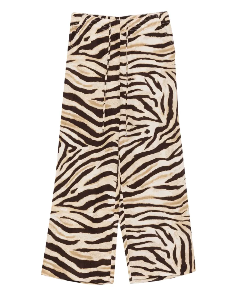 Ralph Lauren Hose mit Zebra-Print - Nude Nude