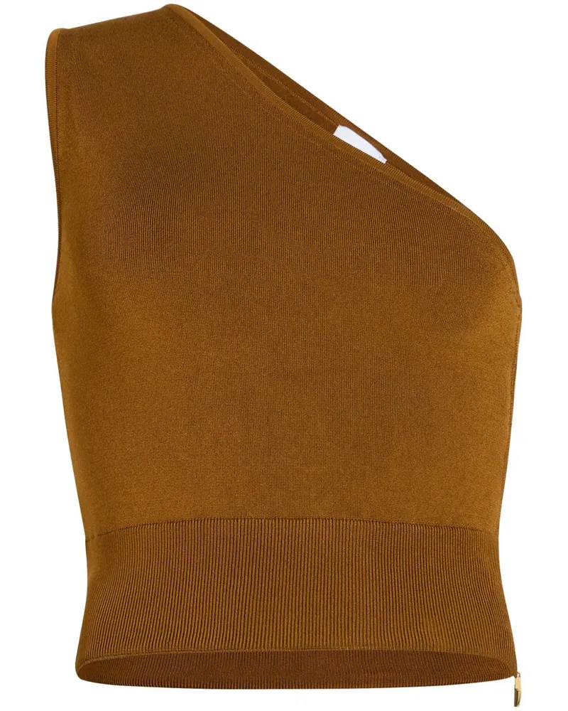 Patou Einschultriges Strickoberteil - Braun Braun