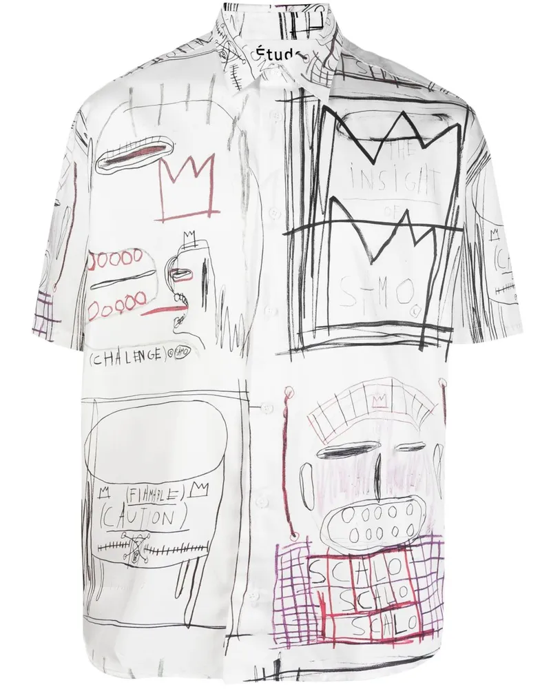 Études Studio x Jean-Michel Basquiat Hemd Weiß