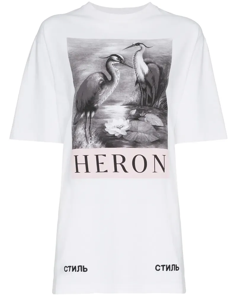 Heron Preston T-Shirt mit Logo-Print - Weiß Weiß