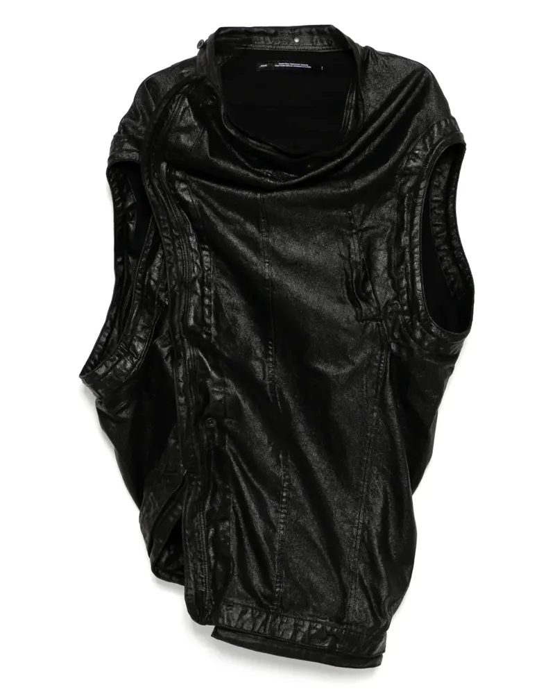 Julius Protean Mylar Weste - Schwarz Schwarz
