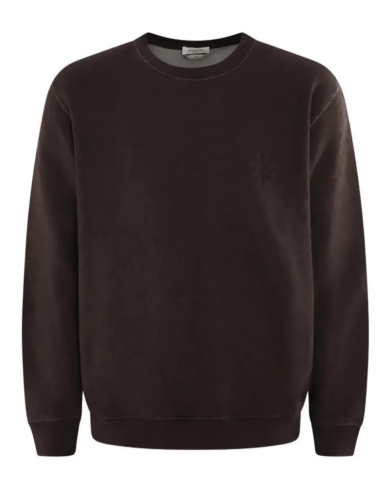 Jacob Cohën Geripptes Sweatshirt mit rundem Ausschnitt - Braun Braun