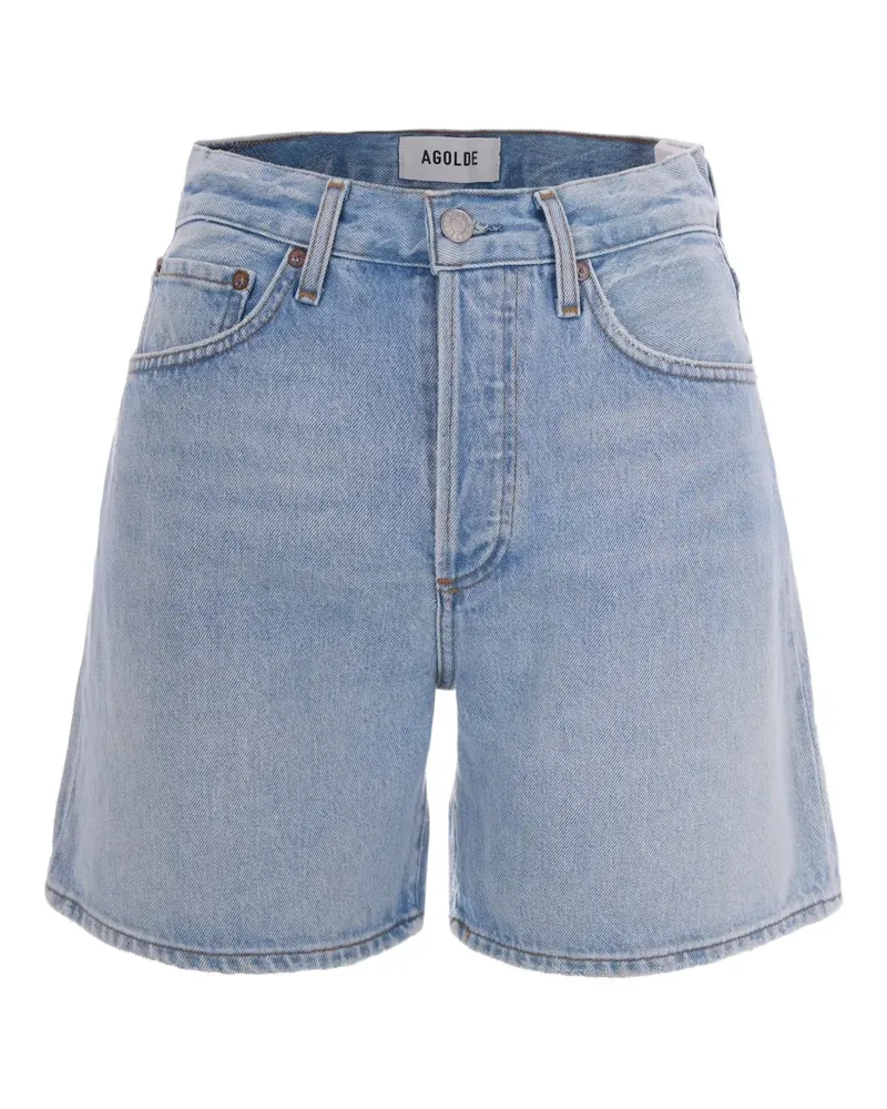 AGOLDE high-waisted denim shorts - Blau Blau