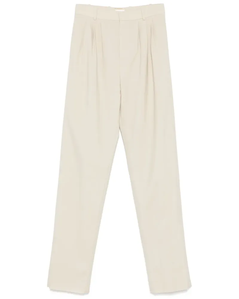Saint Laurent Hose aus Wolle - Nude Nude