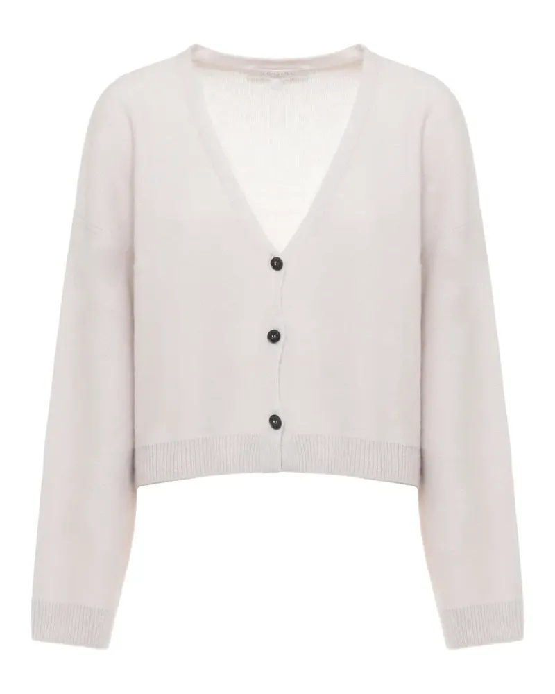 Antonelli Firenze Cardigan mit Knopfleiste - Weiß Weiß