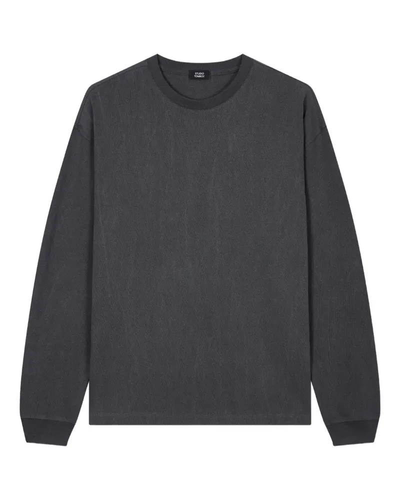 STUDIO TOMBOY Klassisches Langarmshirt - Grau Grau