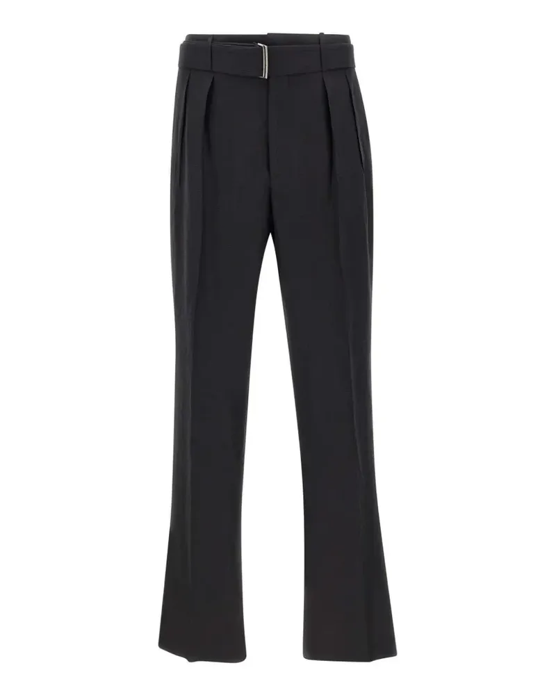 Tagliatore belted pleated trousers - Grau Grau