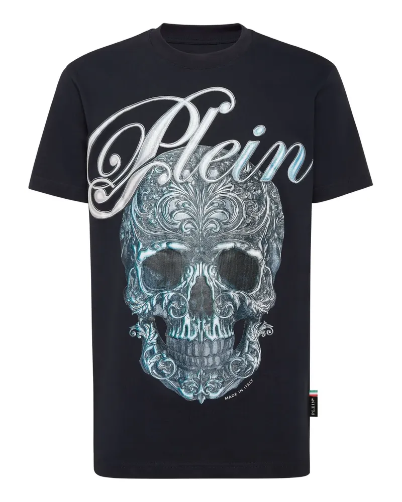 Philipp Plein T-Shirt mit Totenkopf-Print - Schwarz Schwarz