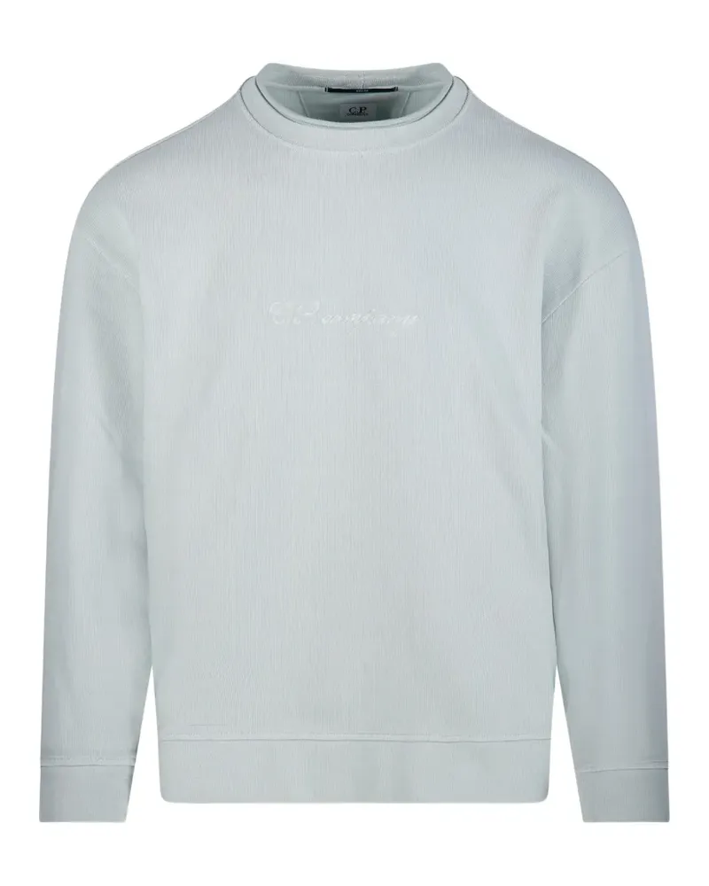 C.P. Company logo crew-neck sweatshirt - Blau Blau