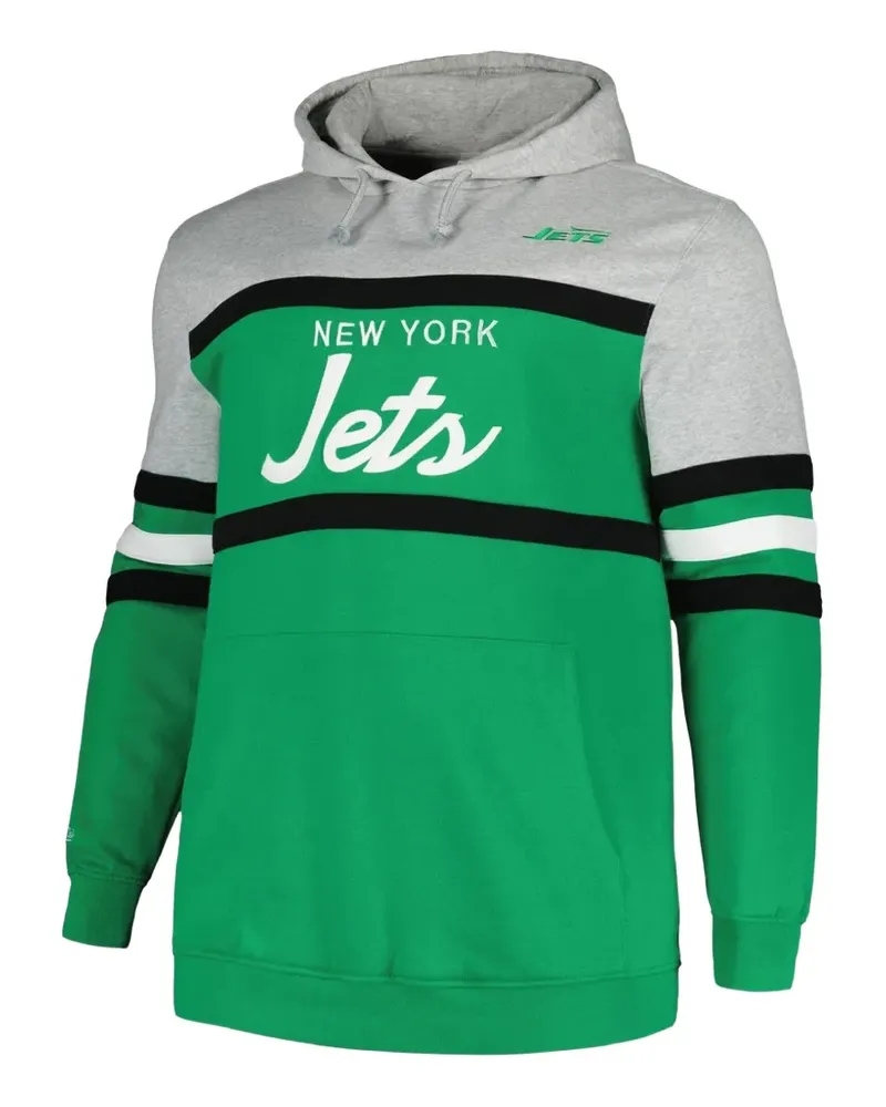 Mitchell & Ness striped hoodie - Grün Grün