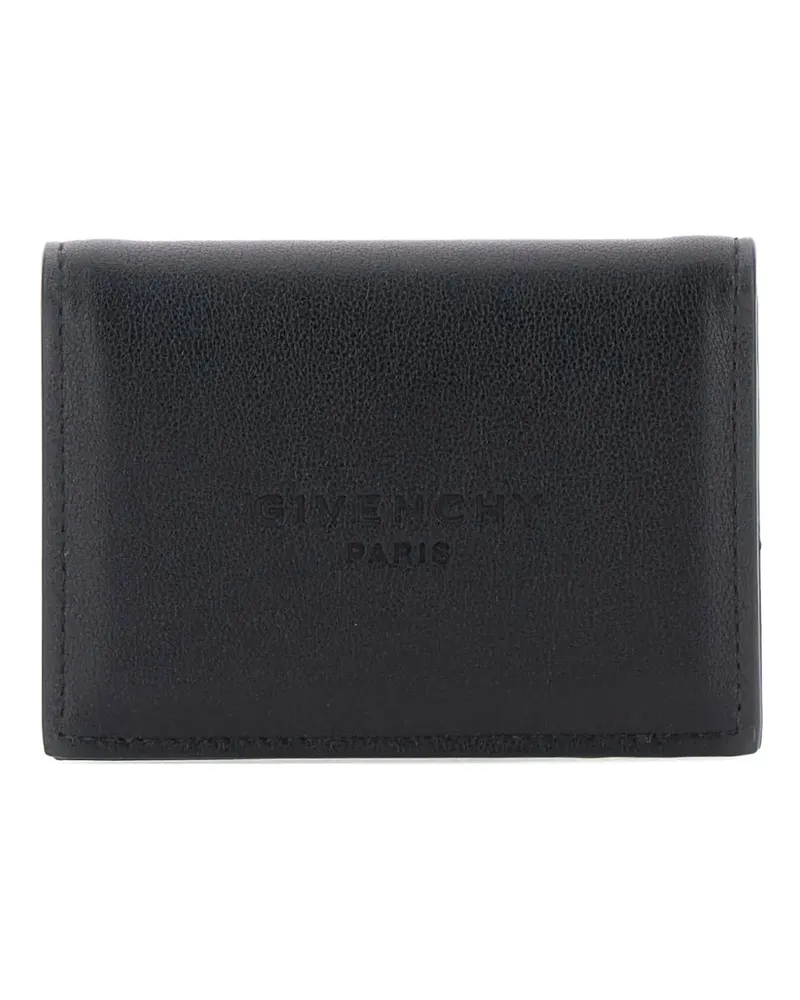 Givenchy embossed-logo wallet - Schwarz Schwarz