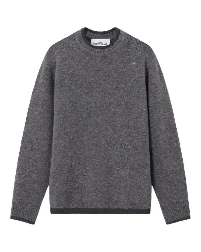 Stone Island 5100028 gebürstete Wolle Stellina - Grau Grau