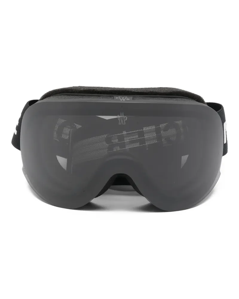 Moncler logo-detail ski goggles - Schwarz Schwarz